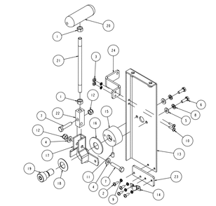 Section 21 Diagram and Parts List for MK-4020KBG 167420-20G MK Diamond Concrete Saw